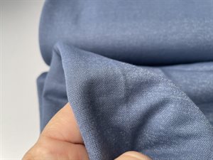 Viscosejersey - smuk denimblå med glimmer